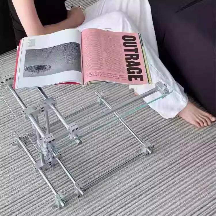 亚克力光0810茶几家用矮客轴沙发边桌创意小型茶桌移动角几收纳厅