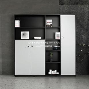 办公室件文木柜质式落26地储物柜资料柜收纳柜落地多层展示背景书