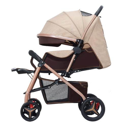 现便货轻高新生婴儿UBC儿推车景观坐躺四轮伞车可折叠双向儿童宝