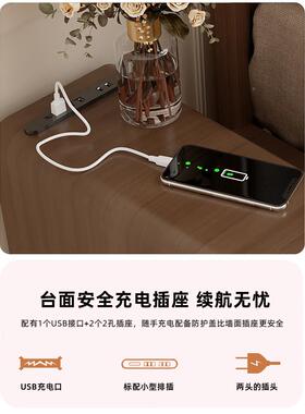 实床头柜小型家用卧CTG-BKL室超窄收窄纳柜0cm30公分窄柜床边极夹