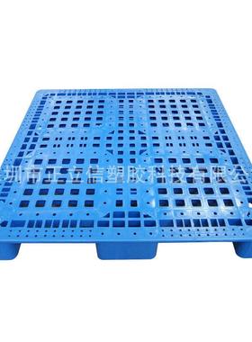 122九脚平面1盘仓垫LEU板正形密网格防方潮地台板塑胶托卡板