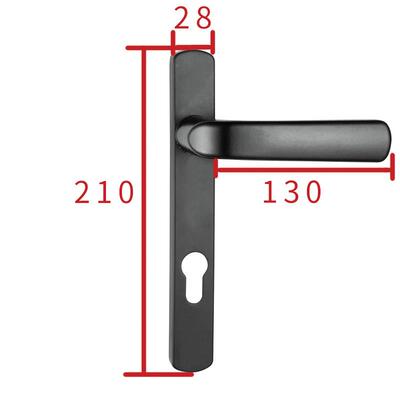 华南C锁B门01C-B01门把手平开门执手断桥锁门门把手面板断桥把手