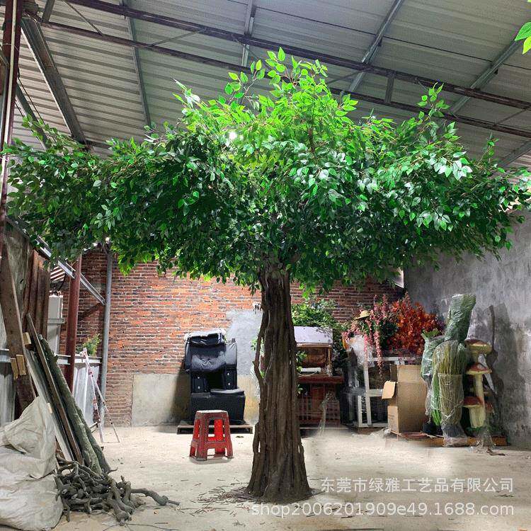 仿真榕树水泥树假榕树餐饮店装饰树幼儿园绿化园林景观树