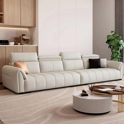 意式极简头层真皮沙发客厅新款现代简约轻奢小户型三人位组合沙发