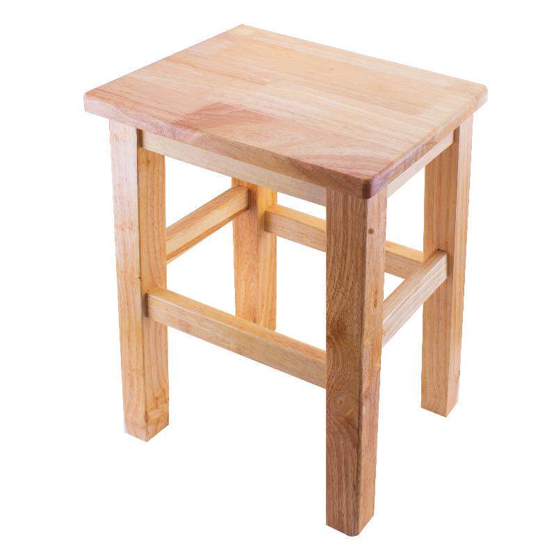实木小凳子家用成人矮凳实木小方凳木板凳椅子小木凳凉板椅橡胶木