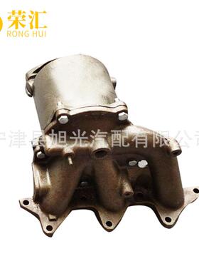 适用夏利N3A+三元催化器汽车尾气净化器N5N72000后节排气管