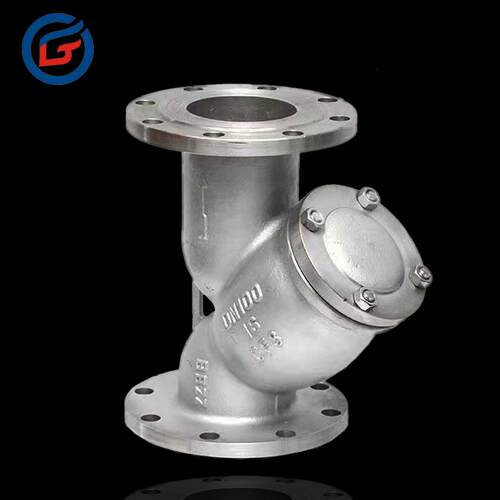 华光工业铸钢管道过滤桶DN100直通式法兰Y型过滤器GL41W-16P