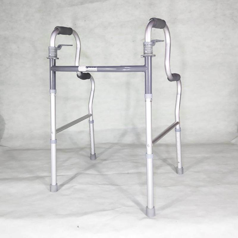 扶手拐杖助步架折叠学步器四脚拐杖老人四脚助步器扶手架防滑脚垫