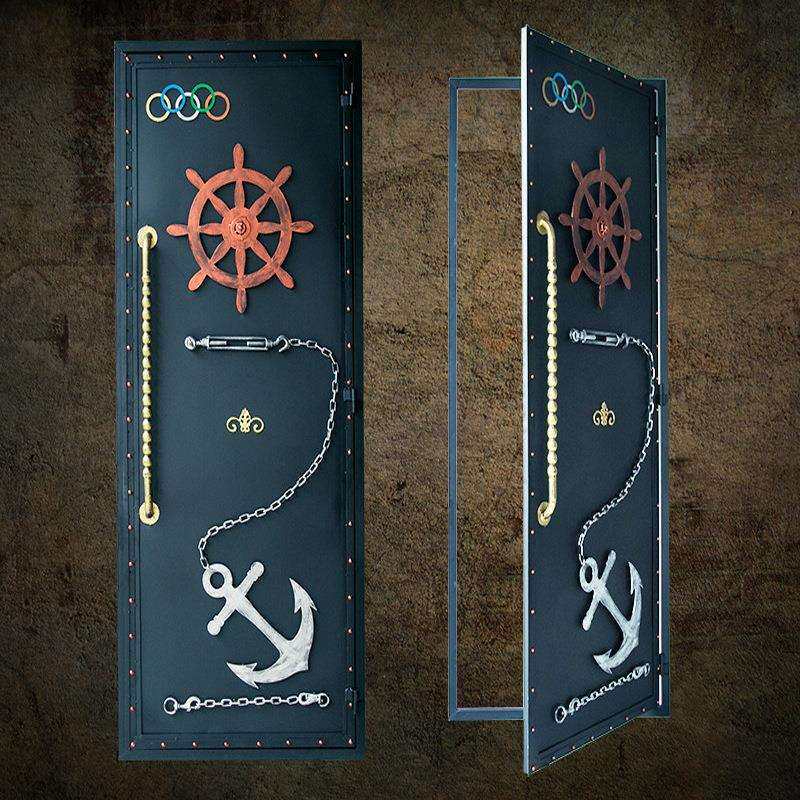 铁艺集装箱门卫生间门酒吧咖啡厅复古铁艺门工业风ktv创意室内门