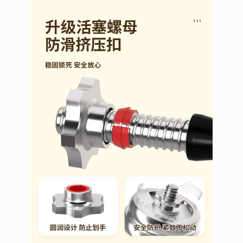 纯铁电镀哑铃实心钢铁家用男士健身器材杠铃套装可调节重量