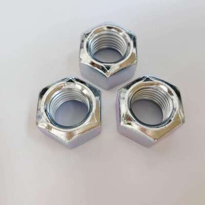 DIN980V六角全金属压点锁紧螺母M1210级蓝白锌