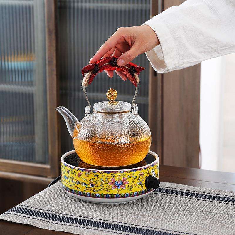 A5L电陶炉煮茶壶家用泡茶玻璃煮茶器小型迷你茶水分离养生烧