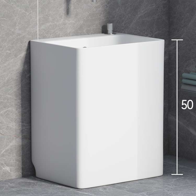 cs加高50cm高度洗拖把池阳台长方形陶瓷拖布盆大号墩布池40×30