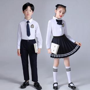 儿童合唱服演出服中小学生主持朗诵表演班服毕业服男女童演讲服装