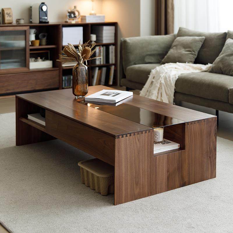全实木茶几电视柜北美黑胡桃木组合北欧客厅原木现代简约咖啡桌,电子元器件市场,其它元器件,淘宝优惠券,粉丝福利购,淘宝优惠卷