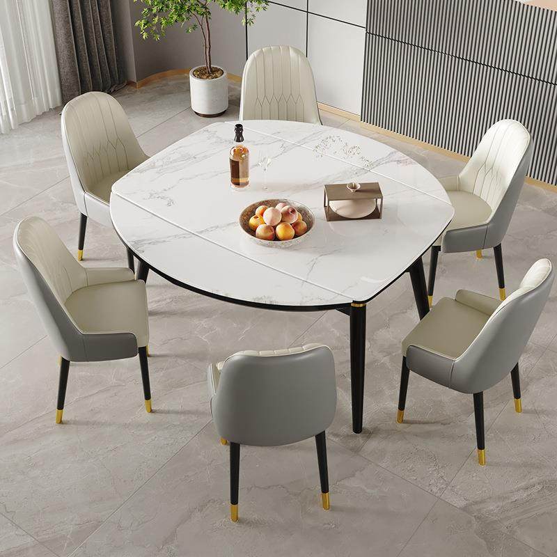 轻奢岩板餐桌椅组合现代简约实木折叠餐桌家用小户型可变伸缩圆桌,电子元器件市场,其它元器件,淘宝优惠券,粉丝福利购,淘宝优惠卷