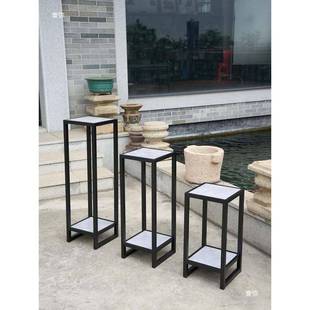 现落地花架铝合金户外盆景子架绿代萝架客厅石植物2502C中架阳台