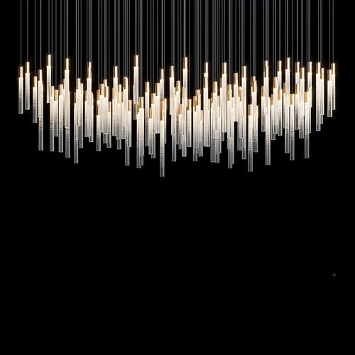 酒店大厅售楼性沙盘宴会厅吊灯个程简约别墅复式楼梯挑高部工9914