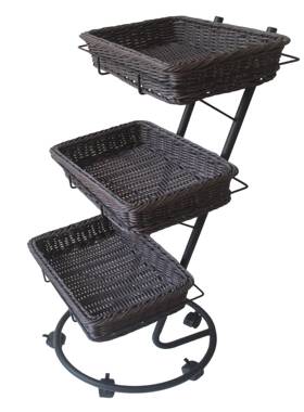 方形三果织层水车水果展示陈列道具篮超市篮展示DTY4591编筐水果