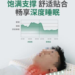 泰国乳胶枕头厚加高硬不塌陷不变形F96HH5H9用家单人男女侧加睡枕