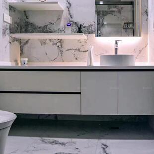 北京家全制屋定木多层板42214柜体肤感烤漆实门板岩石板台面厂浴