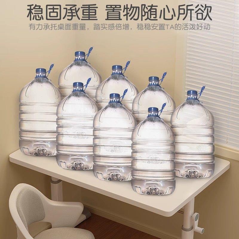 升降657摇降桌大白桌手摇升降升桌可简约书写桌宿舍桌子小手书桌