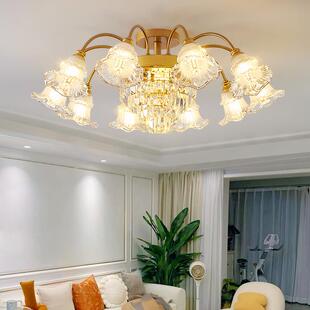 欧式吊吊灯客厅灯朝大下大店气家用别墅919酒厅灯简欧餐厅卧室吸