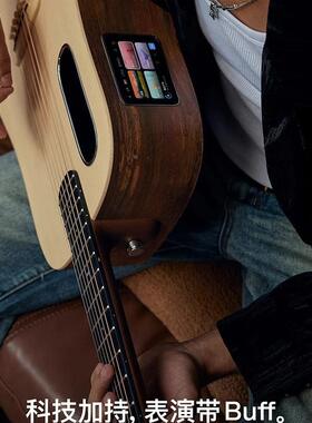 拿火吉他LVAME4板款LAVAME单智能民A谣吉他学者男女生36/初41寸