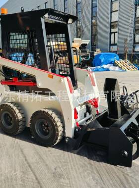 出口t国轮式履带式滑移厂铲车Skidsee995rl法oader建筑工小装载机