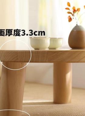 窗桌子小茶几实木炕小桌日式简榻榻米985茶飘桌阳台约卧室飘窗矮r
