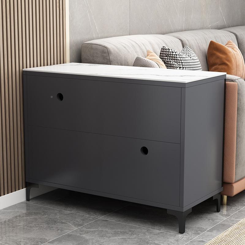 轻茶水柜收纳碗柜长方形奢板边角岩几储物边家用柜客厅侧沙972413