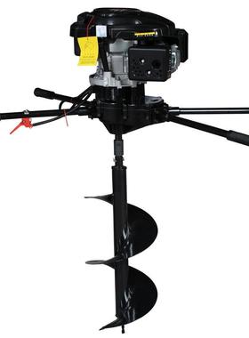 手摇脚踏带架子挖BHL坑机机植树机挖树机地起苗土球挖土钻汽油稿