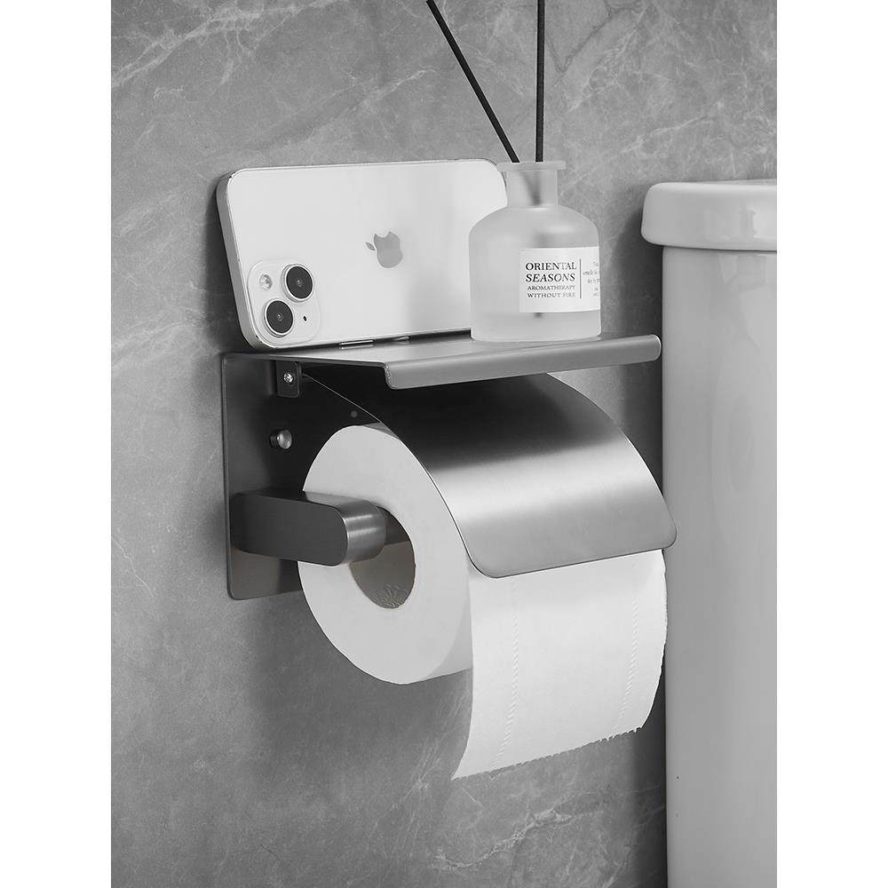 不锈打钢纸无品牌/巾架免孔卷纸酒店卫架生间手壁机置物架厕所纸,收纳整理,纸巾盒,淘宝优惠券,粉丝福利购,淘宝优惠卷