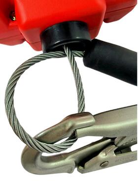 羿ZRF-高空2作业防坠落悬速挂钢丝绳式承重型0米差自控缓降防坠科