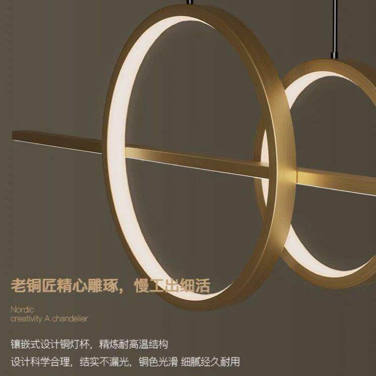 3337现轻设计师款全铜代样板房餐厅吊灯店别墅酒吧台岛台个性装饰