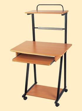 宜的办公电脑桌笔JYXT-210记本台刨花板PVC便铁单架滑动人使可用