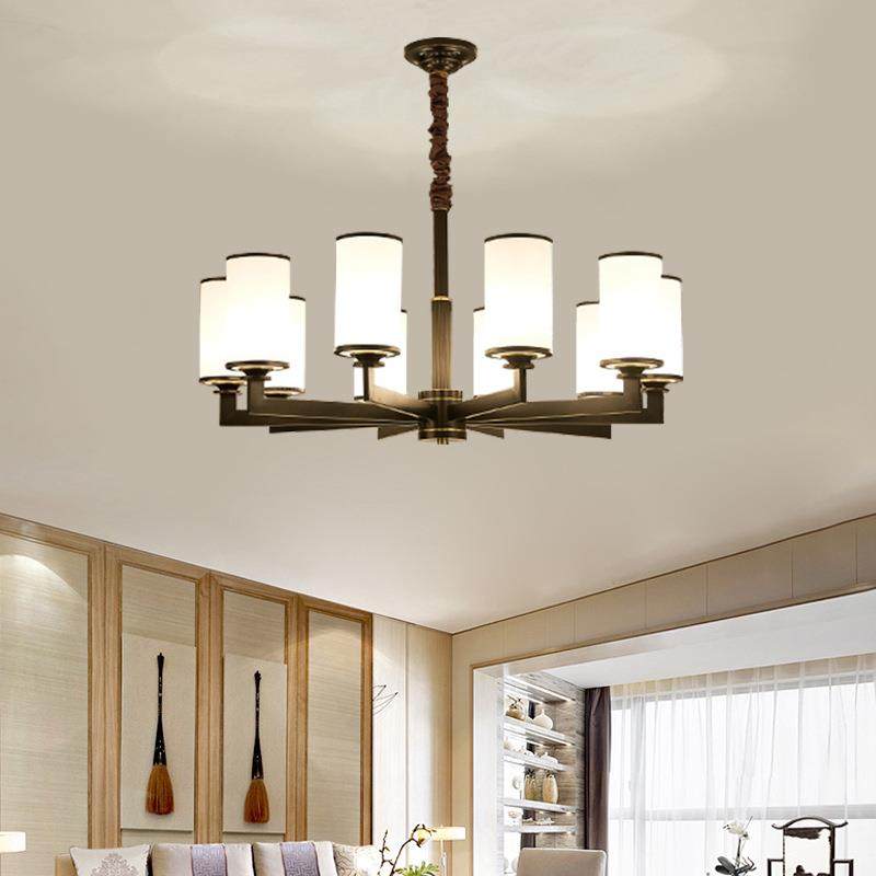 2573设计师新灯中式轻全铜吊灯客约厅餐厅卧室中国风现代简别墅奢