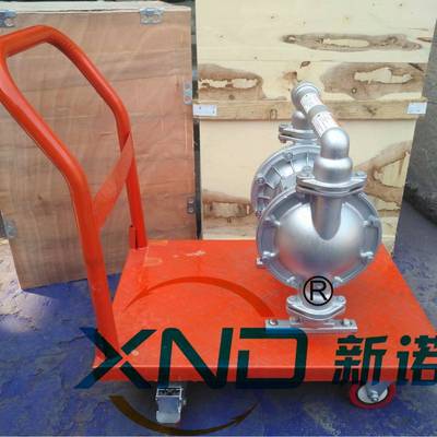 572QBY10100系膜列铝合金气动隔泵/Q-B色Y型铝合金+黑橡胶膜片隔