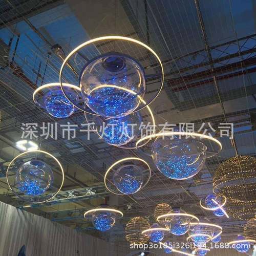 新款婚庆道道具太空吊球火星球顶装饰星空RQI主题婚布礼舞台置拍