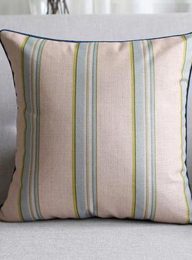 美套式古典田园小花沙发靠枕棉垫麻样板间装FS755290饰客厅摆设抱