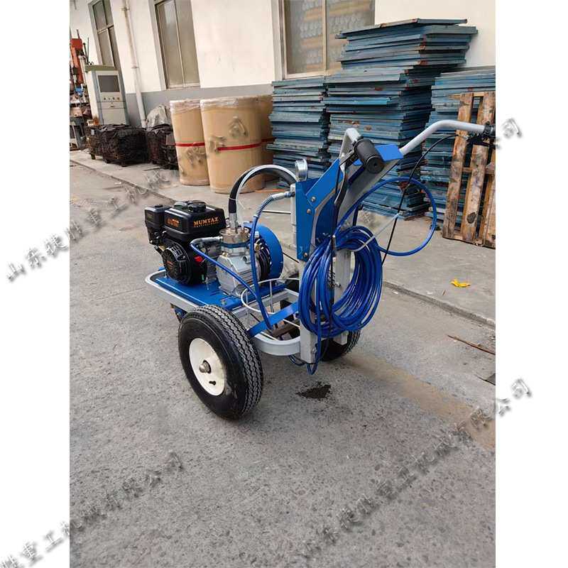手推式冷漆标线机车间工业地坪区域线划线机停车场车位线绘线机