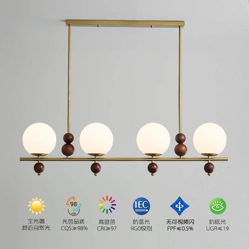 法式中古餐厅吊灯美式复古实木胡桃色长条魔豆餐桌吧台长条餐吊灯,电子元器件市场,其它元器件,淘宝优惠券,粉丝福利购,淘宝优惠卷