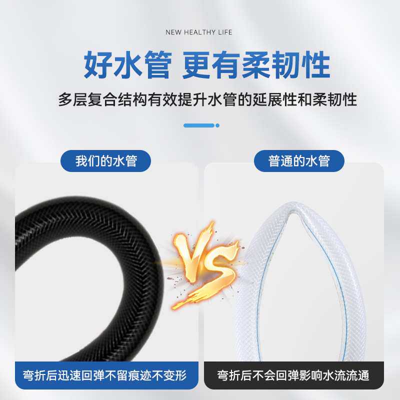 环保PVC1.2寸花园水管浇花园艺加厚四季牛筋软管防爆耐磨耐压