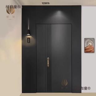 一门一景铸铝门子母入户门双开大门单门进户门豪华别墅大门垒德株