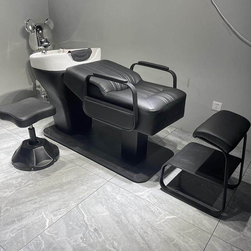 新款热销黑武士洗头床发廊专用陶瓷盆理发店冲水床半躺床多功能床,电子元器件市场,其它元器件,淘宝优惠券,粉丝福利购,淘宝优惠卷