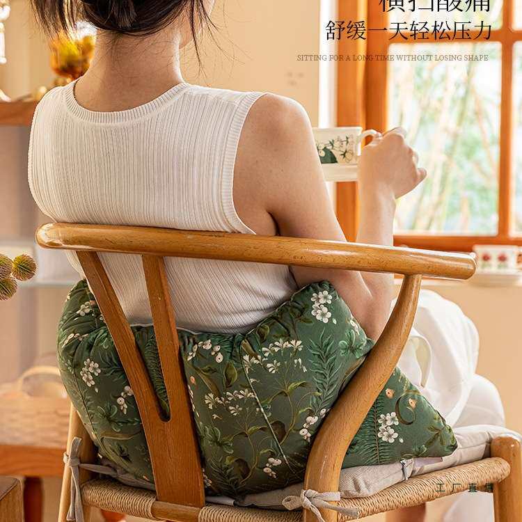 腰靠办公室靠垫办公椅腰部支撑沙发腰枕腰托护腰实木椅子靠背靠枕