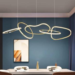 北欧后现代异性灯具个性简约不锈钢餐厅吊灯创意设计师吧台餐桌灯