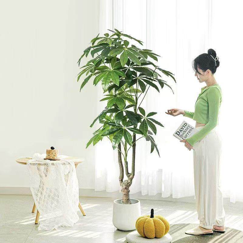 发财树假树绿植客厅大型盆栽室内装饰摆件轻奢仿生植物