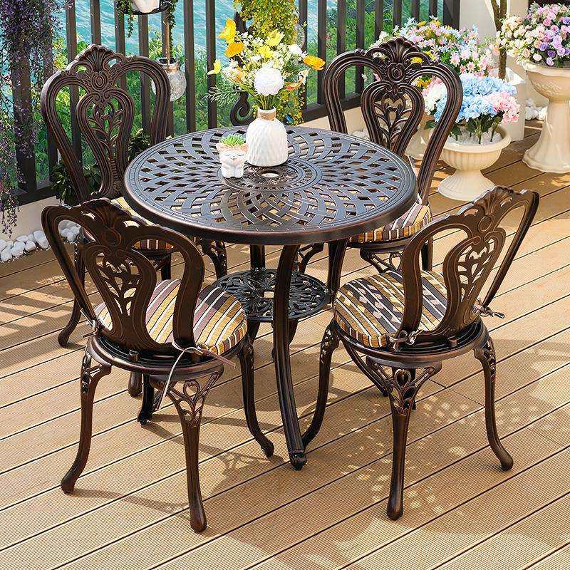 北欧花园桌椅套装庭院户外铸铝桌椅组合扶手椅别墅休闲家具桌椅,电子元器件市场,其它元器件,淘宝优惠券,粉丝福利购,淘宝优惠卷