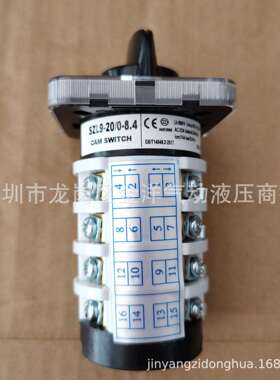 13.00.11八档四节转换SZL9-20/0-8.4组合开关EN60947-3IEC/690V
